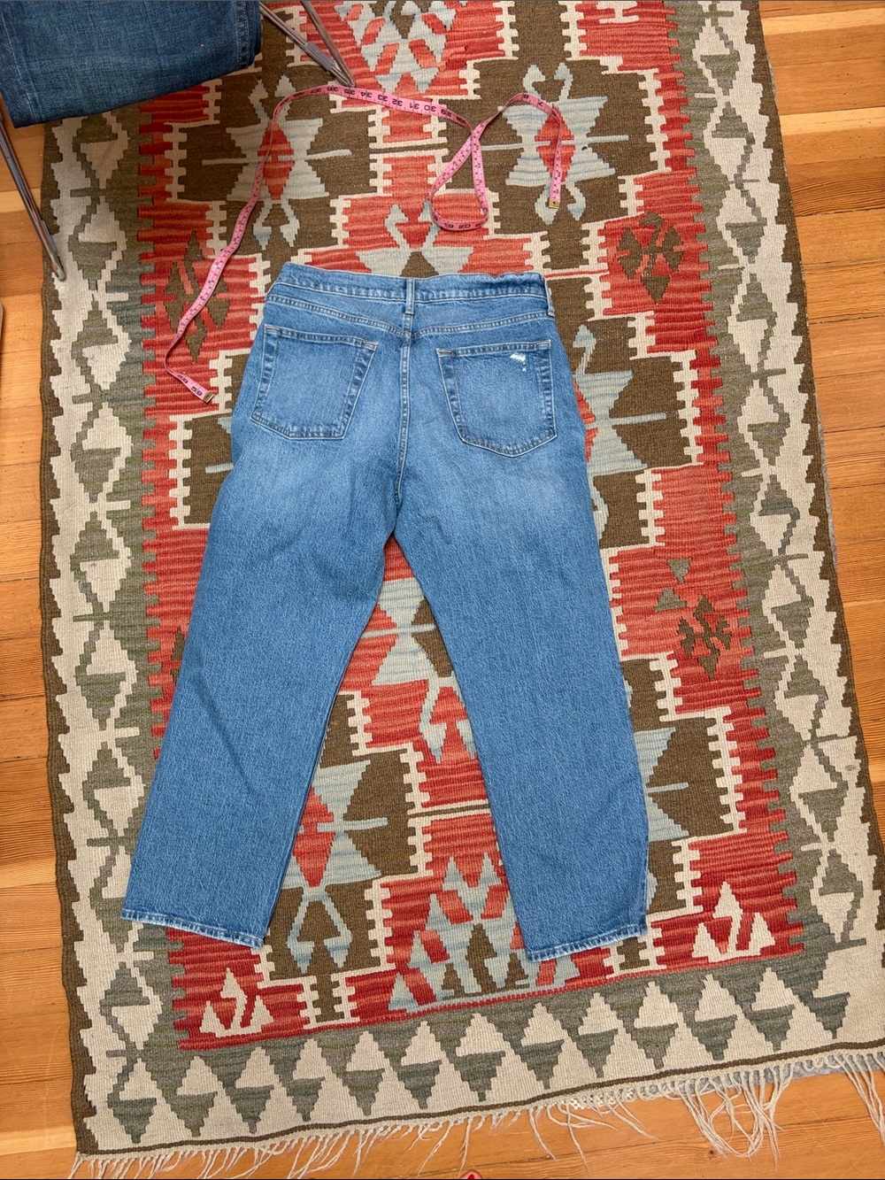 GAP Cheeky Straight Jeans — Medium Blue Denim